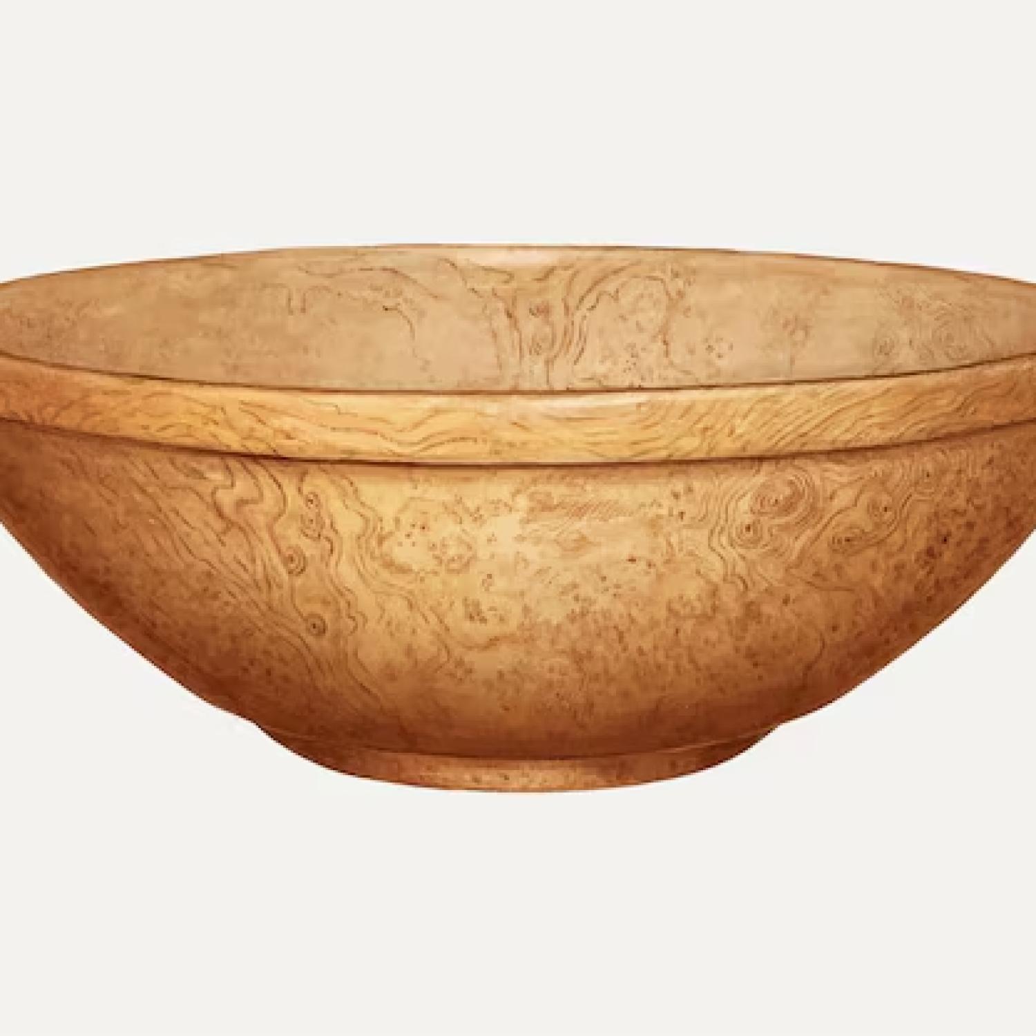 Hand-Carved Wooden Bowl