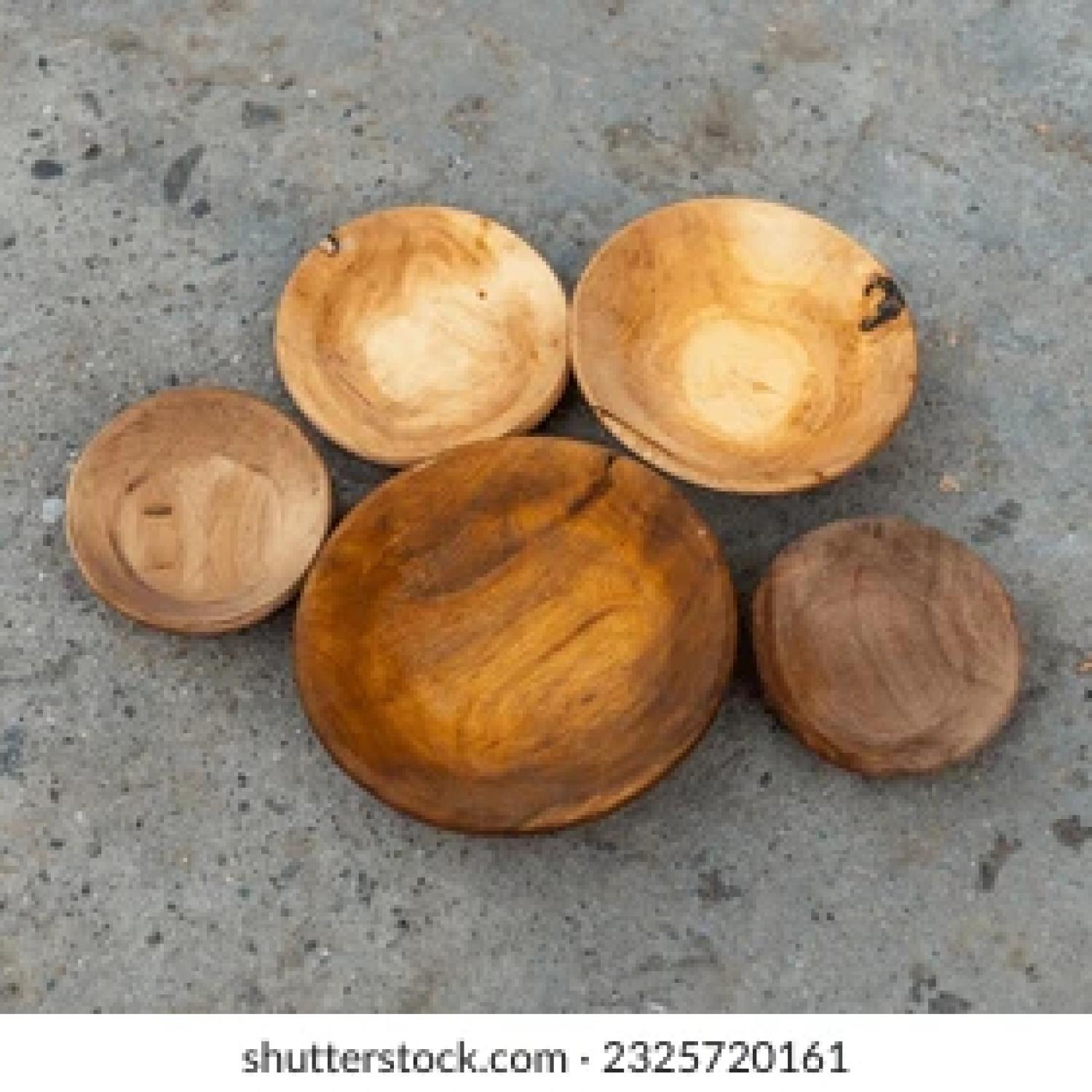 Hand-Carved Wooden Bowl