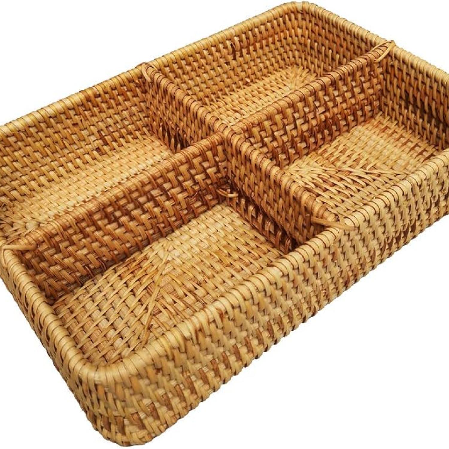 Handwoven Rattan Basket