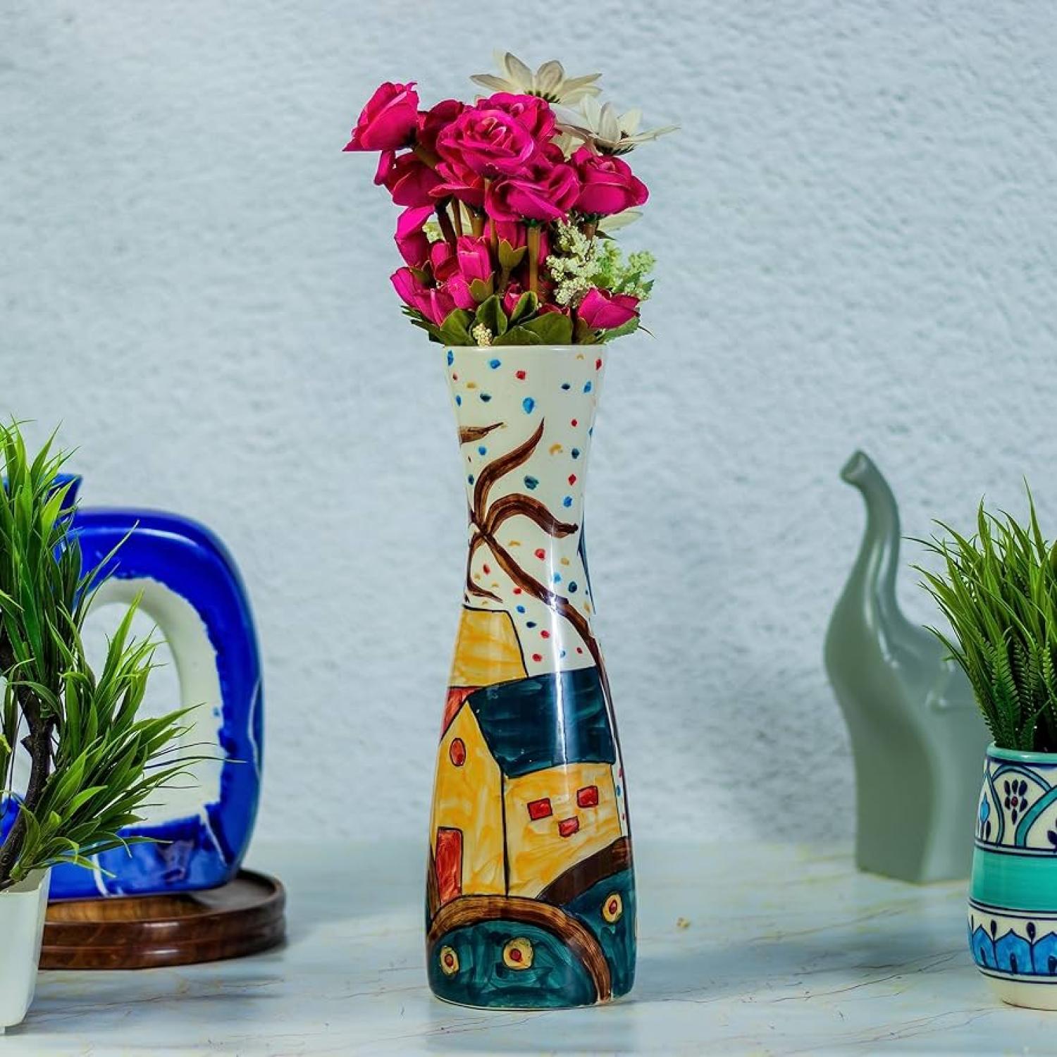 Ceramic Hand-Painted Vase